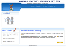 Tablet Screenshot of cosmos-security.com